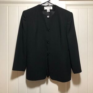 Jones New York Tailored Black Wool Blazer